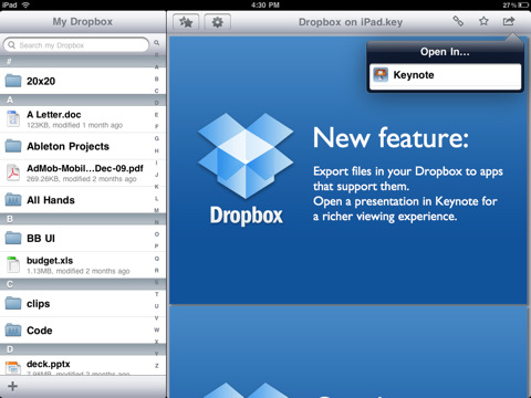 Dropbox  Ipad -  3